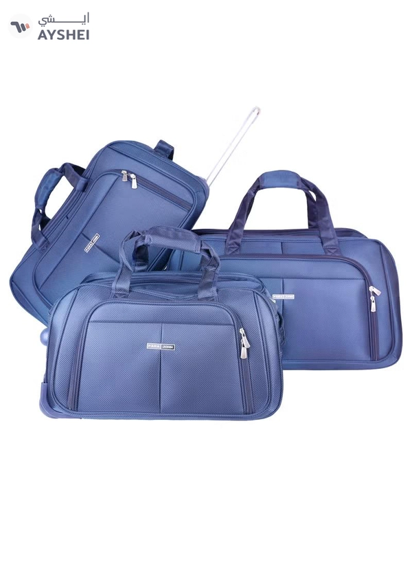 PARAJOHN 3-Piece Travel Luggage Duffel Bag Set Navy