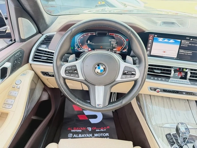 BMW X7 xdrive 50i  رمادي / بيج 2019 خليجي-9