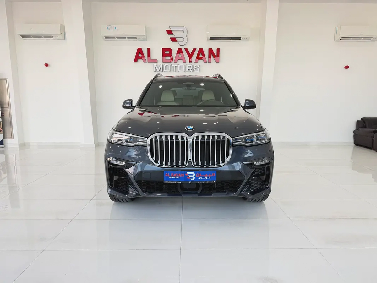 BMW X7 xdrive 50i رمادي / بيج 2019 خليجي-4-4