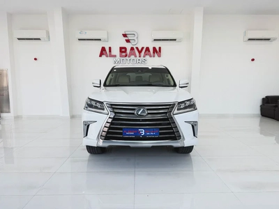 لكزس LX570 بلاتينيوم ابيض / بيج 2020 (الفطيم)-4