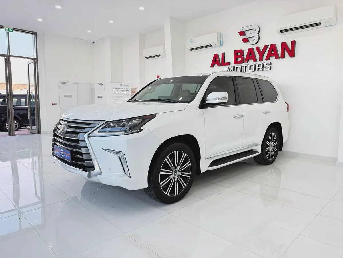 لكزس LX570 بلاتينيوم ابيض / بيج 2020 (الفطيم)-1-1
