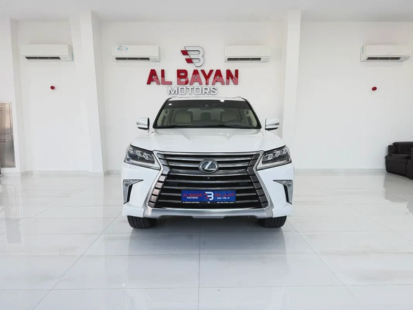لكزس LX570 بلاتينيوم ابيض / بيج 2020 (الفطيم)