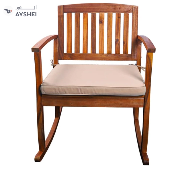 Yatai Decor Rocking Chair Modern Wooden Rocking Chair with Seating Cushions