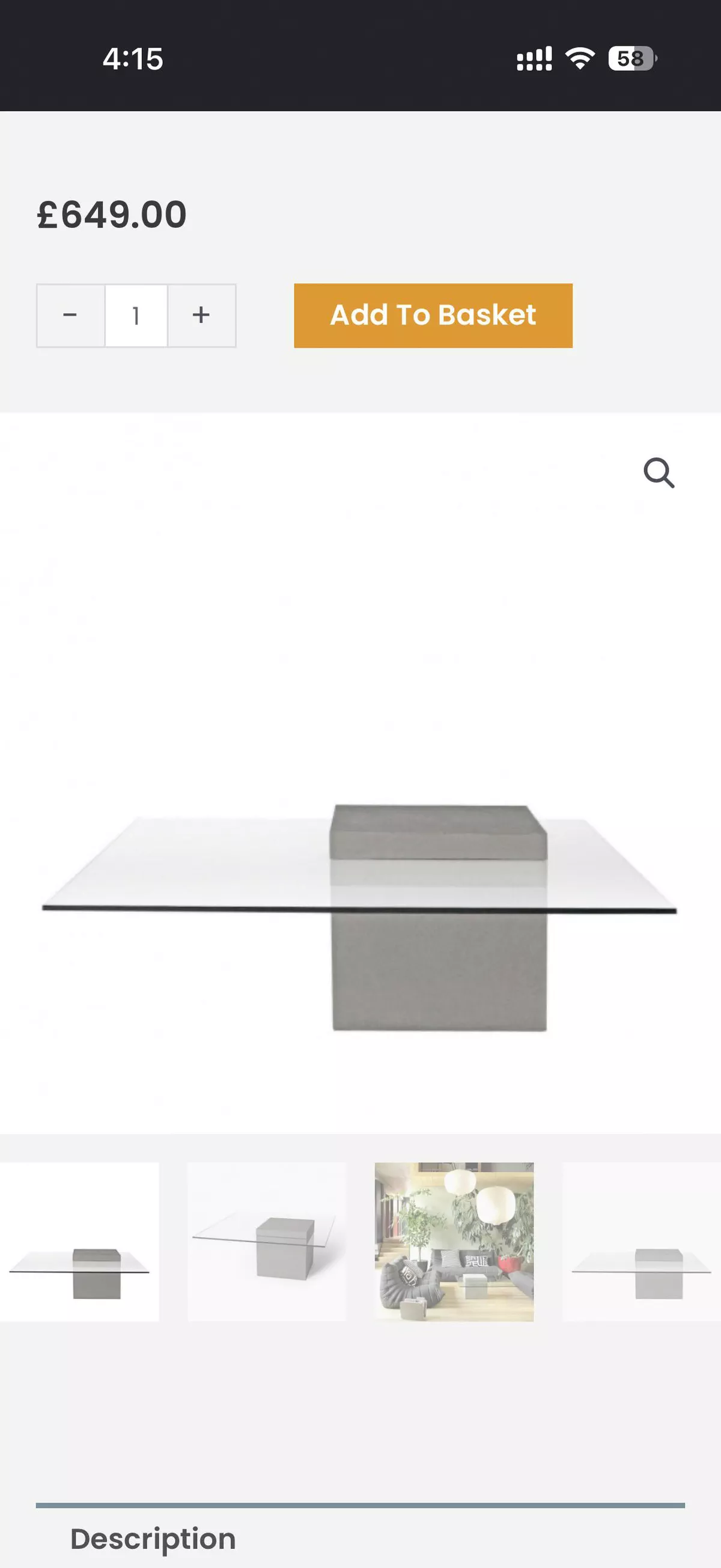 glass table heavy imported-1-1