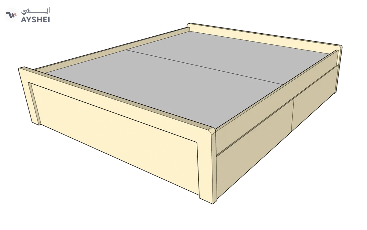 Berry 4 Drawer Storage Bed without Headboard-1-1