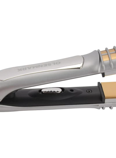  Olsenmark Hair Straightener- OMH4106, Smooth and Easy-To-Use Design, Aluminum Plate, Temperature 220-degree Celsius, 26 W PTC Heating Element, Perfect for Salon and At Home Styling-1