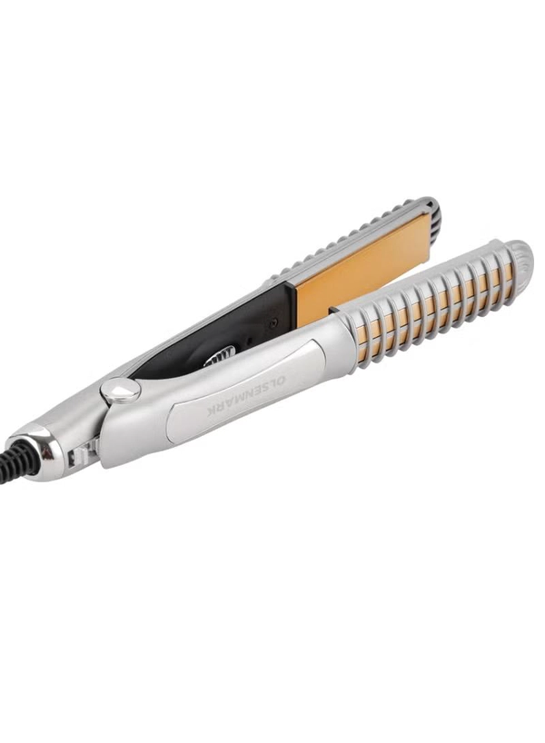 Olsenmark Hair Straightener- OMH4106, Smooth and Easy-To-Use Design, Aluminum Plate, Temperature 220-degree Celsius, 26 W PTC Heating Element, Perfect for Salon and At Home Styling