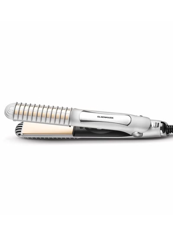 Olsenmark Hair Straightener- OMH4106, Smooth and Easy-To-Use Design, Aluminum Plate, Temperature 220-degree Celsius, 26 W PTC Heating Element, Perfect for Salon and At Home Styling