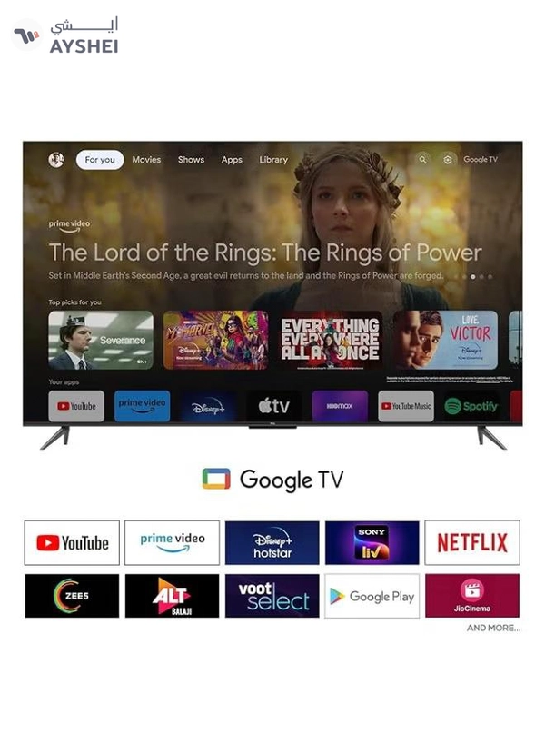 85 Inch 4K UHD HDR10+ Google TV 85P745 Brushed Titanium