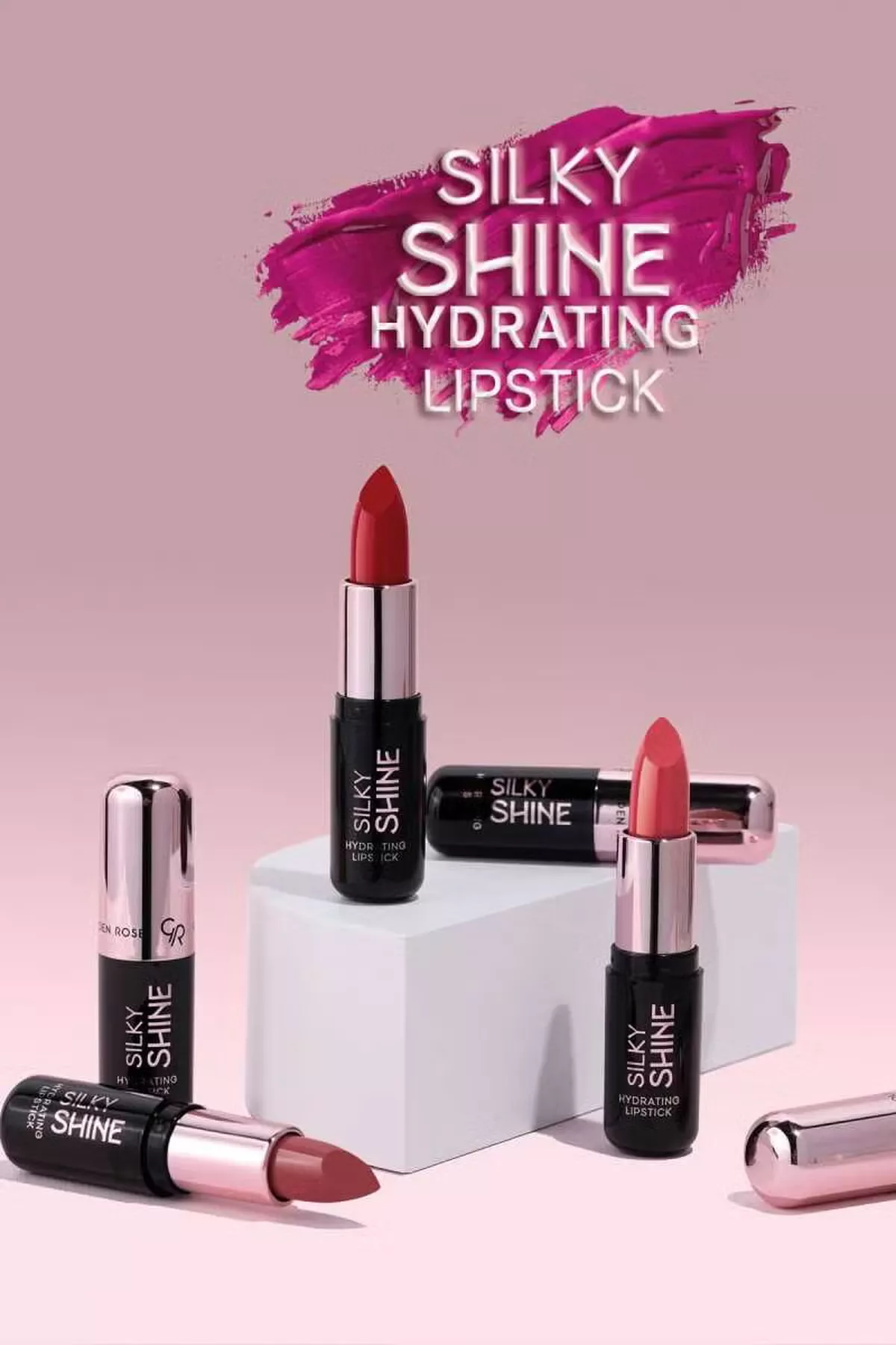 GOLDEN ROSE SILKY SHINE HYDRATING LIPSTICK NO:205 Ceramide Moracuja oil & Vitamin E-1-1