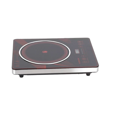 Olsenmark Digital Control Electric Infrared Cooker, Single Cooking Hob, Burner With Adjustable Temperature, Energy Saving/ Touch Control, 20 Settings, Stainless Steel Body and Tempered Glass Panel, 2 Years Warranty 2200 W OMIC2092M Black/Red-1