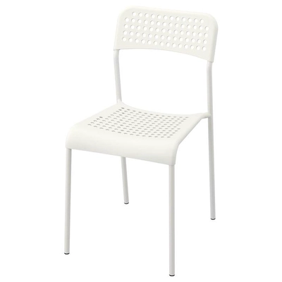 IKEA ADDE Chair, White-0