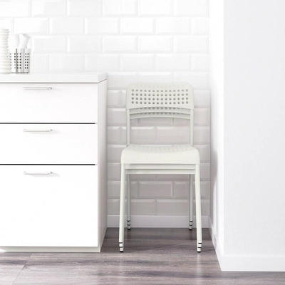 IKEA ADDE Chair, White-1