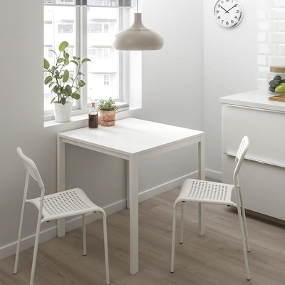 IKEA ADDE Chair, White-2