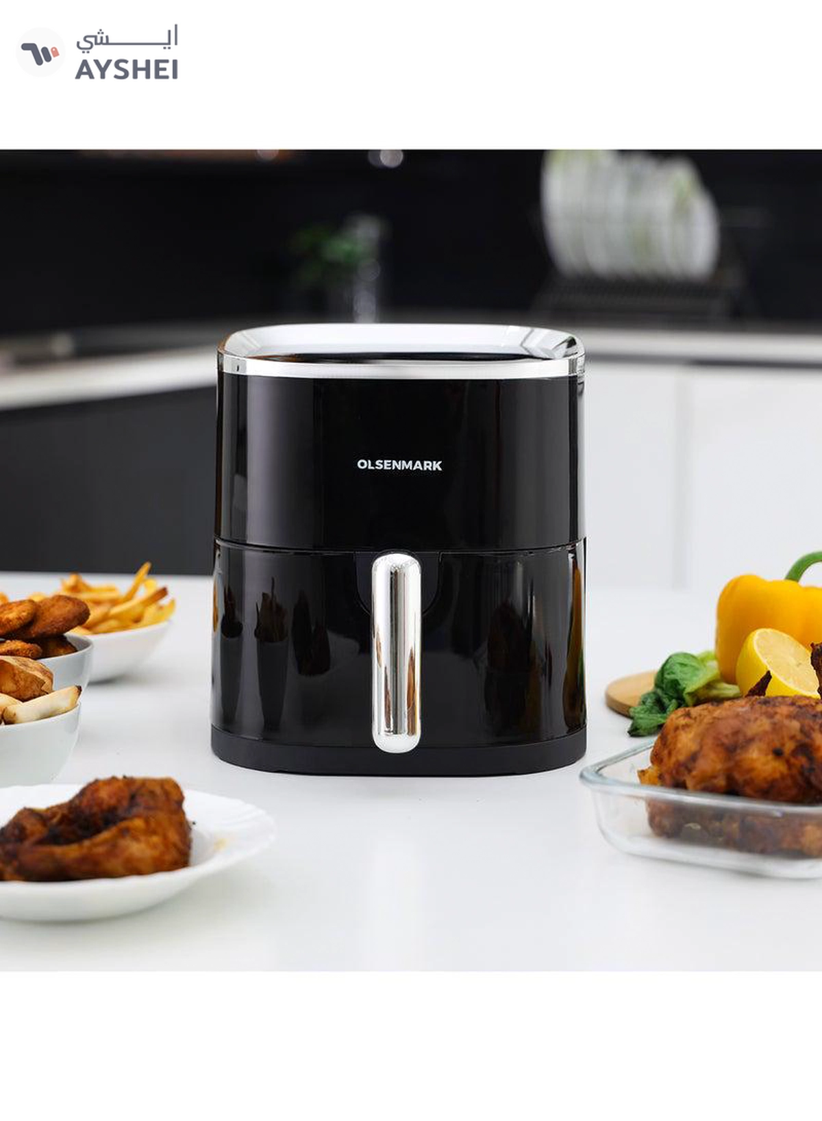 Olsenmark 3.5L Digital Air Fryer – Oil-Free Healthy Cooking with Non-Stick Pot & Tray-4-4