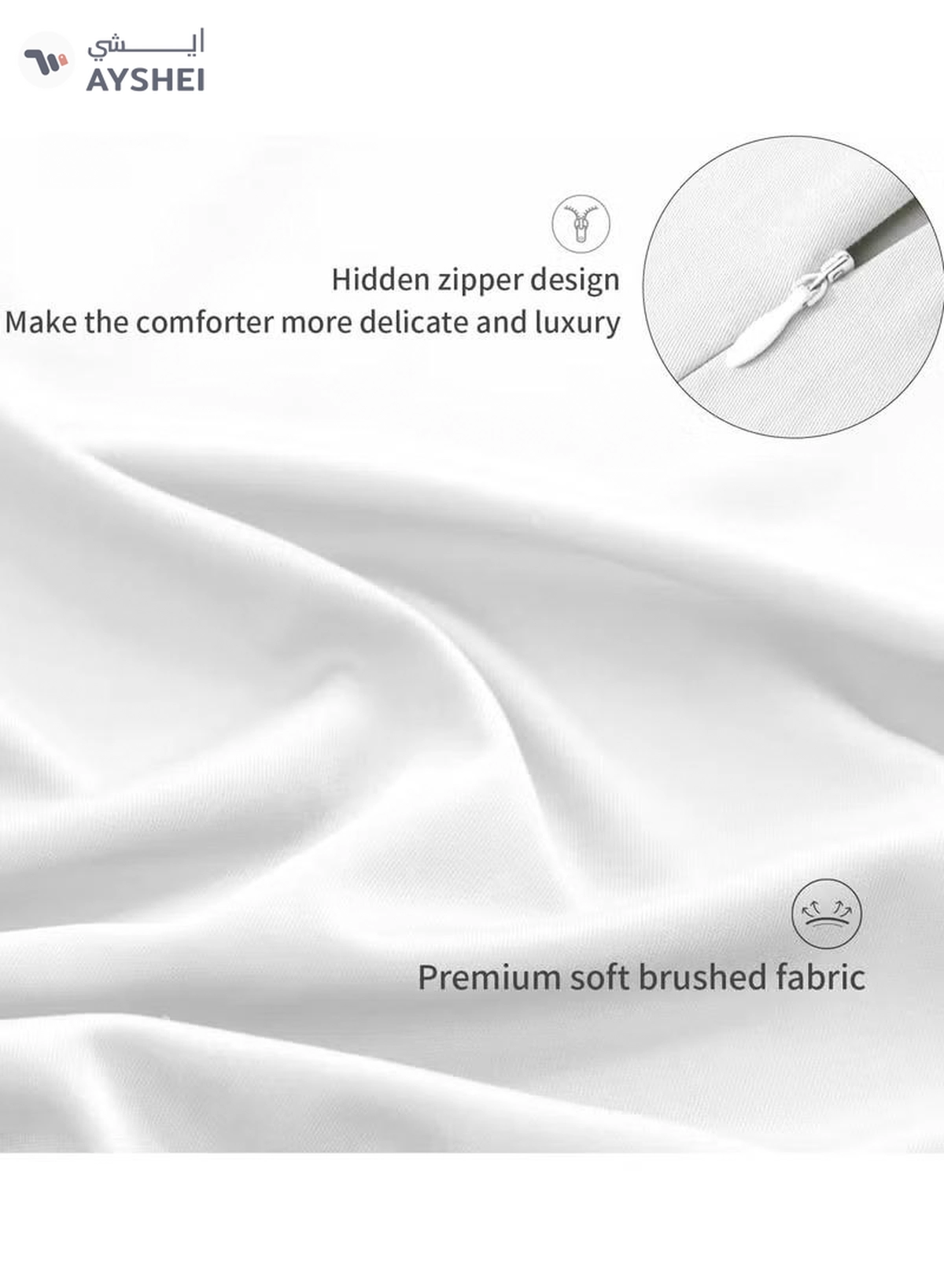Eworld Cottage Style Microfiber Comforter Quilt, Ultra-Soft White Duvet for a Cozy Night's Sleep-3-3