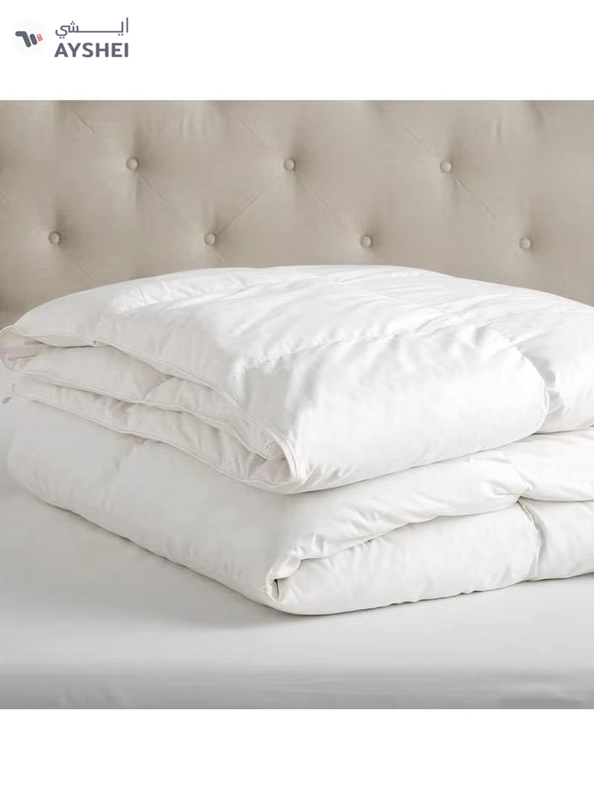 Eworld Cottage Style Microfiber Comforter Quilt, Ultra-Soft White Duvet for a Cozy Night's Sleep-4-4