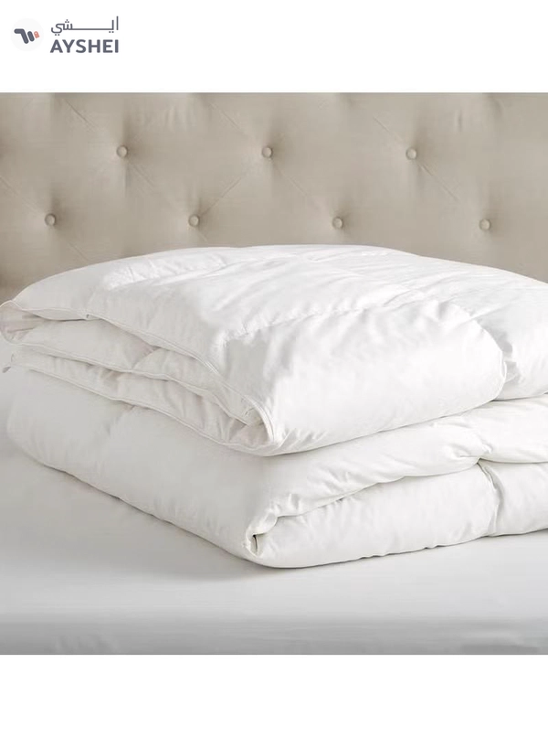 Eworld Cottage Style Microfiber Comforter Quilt, Ultra-Soft White Duvet for a Cozy Night's Sleep