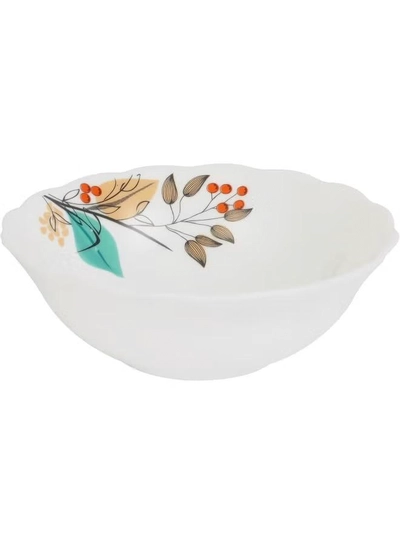 Delcasa DC3304 Tropical Tranquility Opalware Dinner Set 12-Pieces, White-1