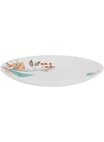 Delcasa DC3304 Tropical Tranquility Opalware Dinner Set 12-Pieces, White-3