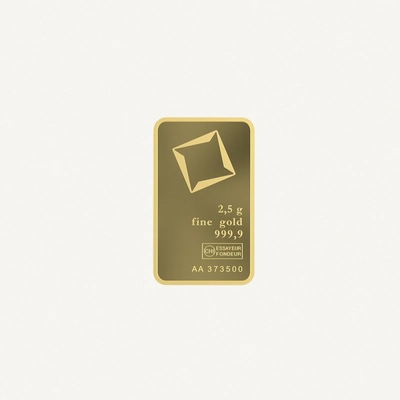 Valcambi Suisse 2.5g 24K (999.9) Pure Minted Gold Bar-2