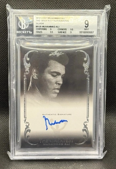 Muhammad Ali - The Greatest, Leaf 2012 Set - On Card Auto /10 - Graded BGS 9-0