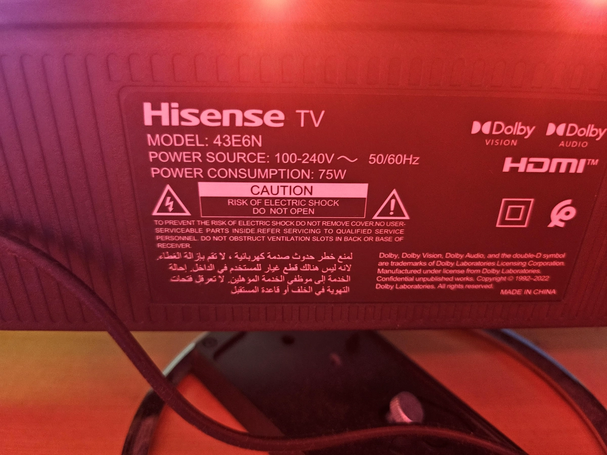 VIDAA hisense Smart 4K LED TV 43inch