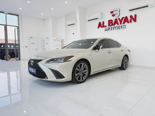 لكزس ES350 اف سبورت ذهبي / احمر خليجي الفطيم Lexus ES 350 F SPORT 2019 - GCC Specs -