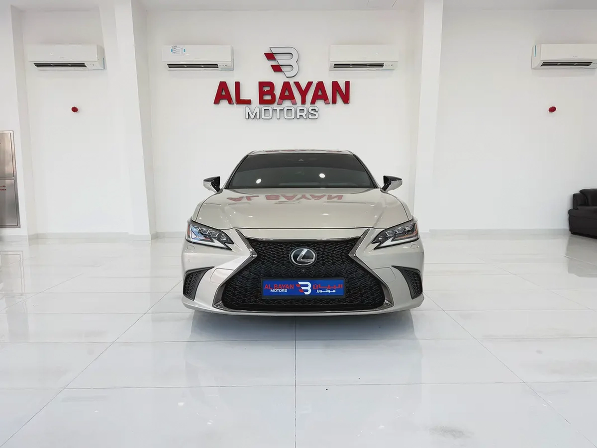 لكزس ES350 اف سبورت ذهبي / احمر خليجي الفطيم Lexus ES 350 F SPORT 2019 - GCC Specs --4-4