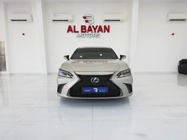 لكزس ES350 اف سبورت ذهبي / احمر خليجي الفطيم Lexus ES 350 F SPORT 2019 - GCC Specs -