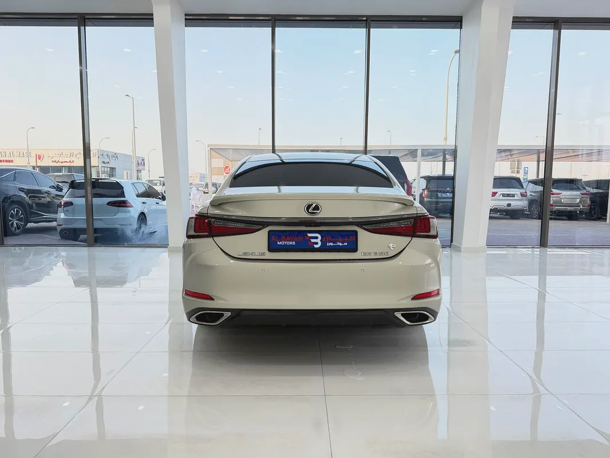 لكزس ES350 اف سبورت ذهبي / احمر خليجي الفطيم Lexus ES 350 F SPORT 2019 - GCC Specs --5-5