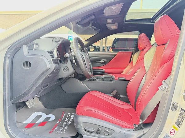 لكزس ES350 اف سبورت ذهبي / احمر خليجي الفطيم Lexus ES 350 F SPORT 2019 - GCC Specs -
