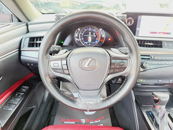 لكزس ES350 اف سبورت ذهبي / احمر خليجي الفطيم Lexus ES 350 F SPORT 2019 - GCC Specs -
