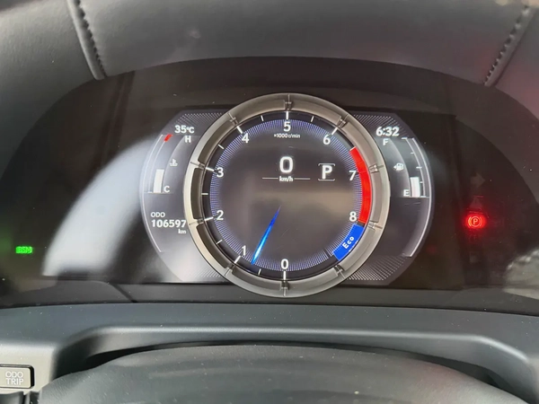 لكزس ES350 اف سبورت ذهبي / احمر خليجي الفطيم Lexus ES 350 F SPORT 2019 - GCC Specs -