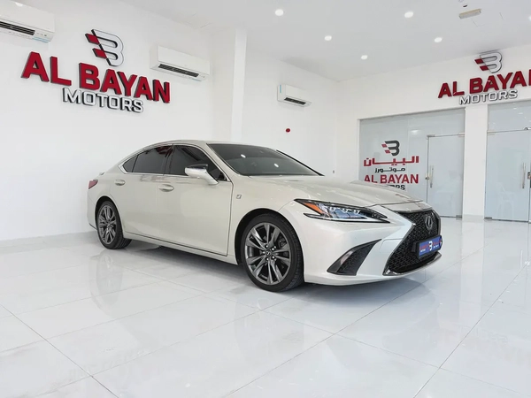 لكزس ES350 اف سبورت ذهبي / احمر خليجي الفطيم Lexus ES 350 F SPORT 2019 - GCC Specs -