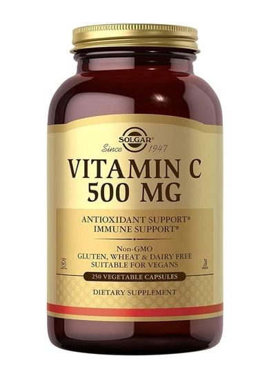 Solgar Vitamin C 500 Mg Antioxidant & Immune Support 250 Vegetable Capsules-0