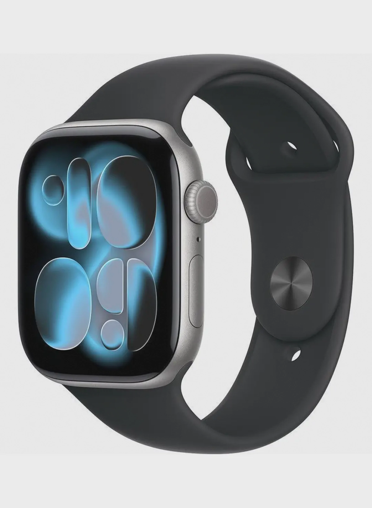 Apple Watch Series 11 GPS 46mm (INTERNATIONAL) Space Grey Aluminium Case With Black Sport Band SG Case - M/L-0-0
