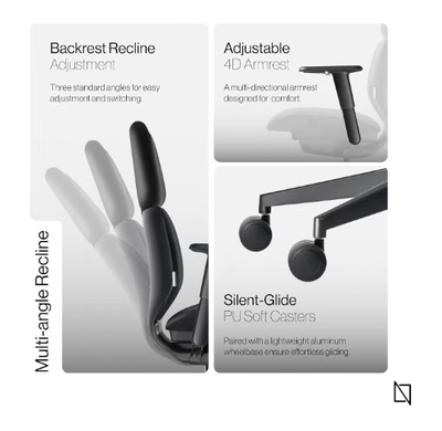 NAVO ATOM, Minimal Aesthetic & Ergonomic Office Chair-3