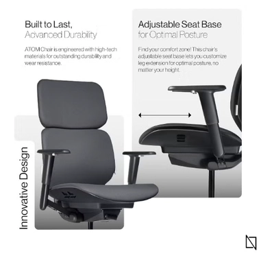 NAVO ATOM, Minimal Aesthetic & Ergonomic Office Chair-4