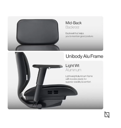 NAVO ATOM, Minimal Aesthetic & Ergonomic Office Chair-2