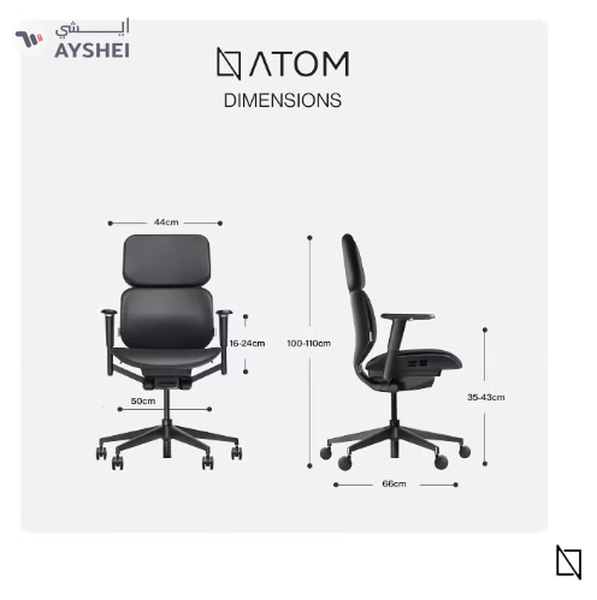 NAVO ATOM, Minimal Aesthetic & Ergonomic Office Chair-1-1