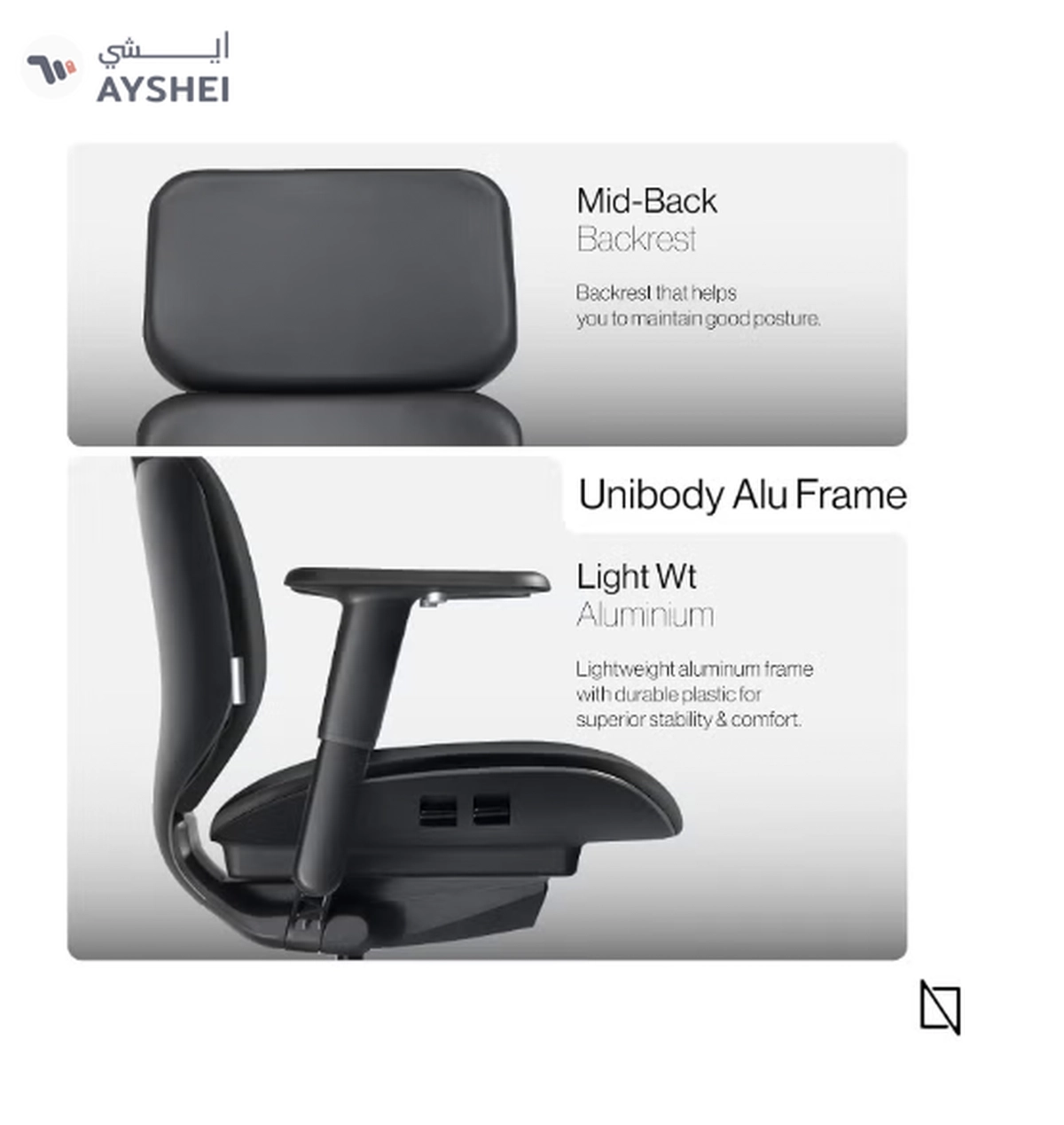 NAVO ATOM, Minimal Aesthetic & Ergonomic Office Chair-2-2