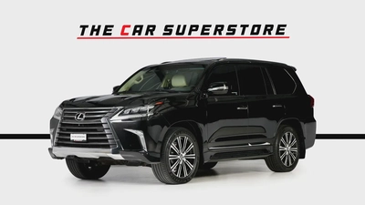 Lexus LX570-GCC-1 Owner-7 Seats-Al Futtaim Full Service History-Pearl Black Exterior Color-3