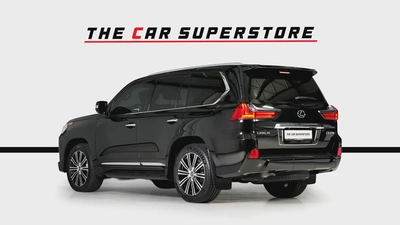 Lexus LX570-GCC-1 Owner-7 Seats-Al Futtaim Full Service History-Pearl Black Exterior Color-5