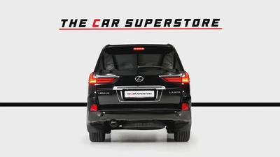 Lexus LX570-GCC-1 Owner-7 Seats-Al Futtaim Full Service History-Pearl Black Exterior Color-6