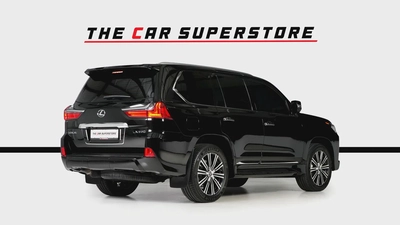 Lexus LX570-GCC-1 Owner-7 Seats-Al Futtaim Full Service History-Pearl Black Exterior Color-7