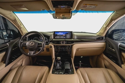 Lexus LX570-GCC-1 Owner-7 Seats-Al Futtaim Full Service History-Pearl Black Exterior Color-9