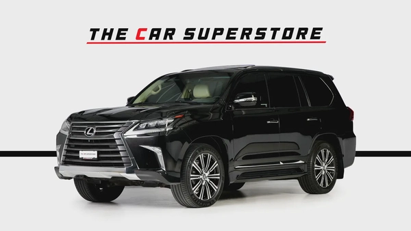 Lexus LX570-GCC-1 Owner-7 Seats-Al Futtaim Full Service History-Pearl Black Exterior Color