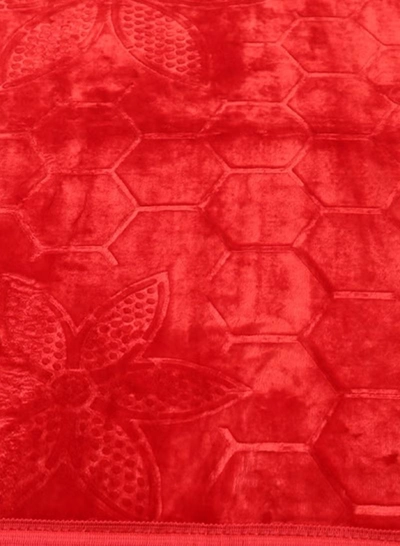 Yuwell Embossed Prayer Mat Anti-Slip Velvet Top Islamic Prayer Mat Sajadah Prayer Rug Salah Mat For Men And Women Eid Gift And Ramadan Gift 70X110CM Red-1