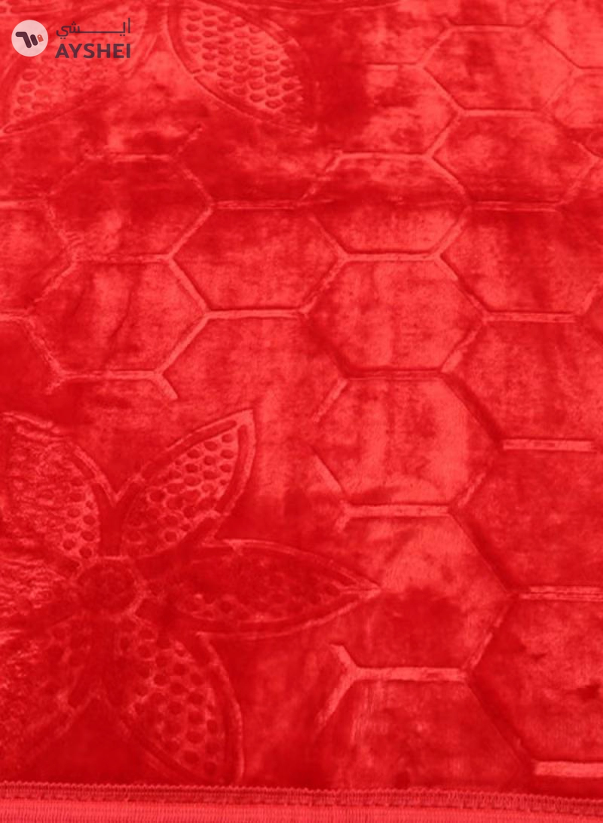 Yuwell Embossed Prayer Mat Anti-Slip Velvet Top Islamic Prayer Mat Sajadah Prayer Rug Salah Mat For Men And Women Eid Gift And Ramadan Gift 70X110CM Red-1-1
